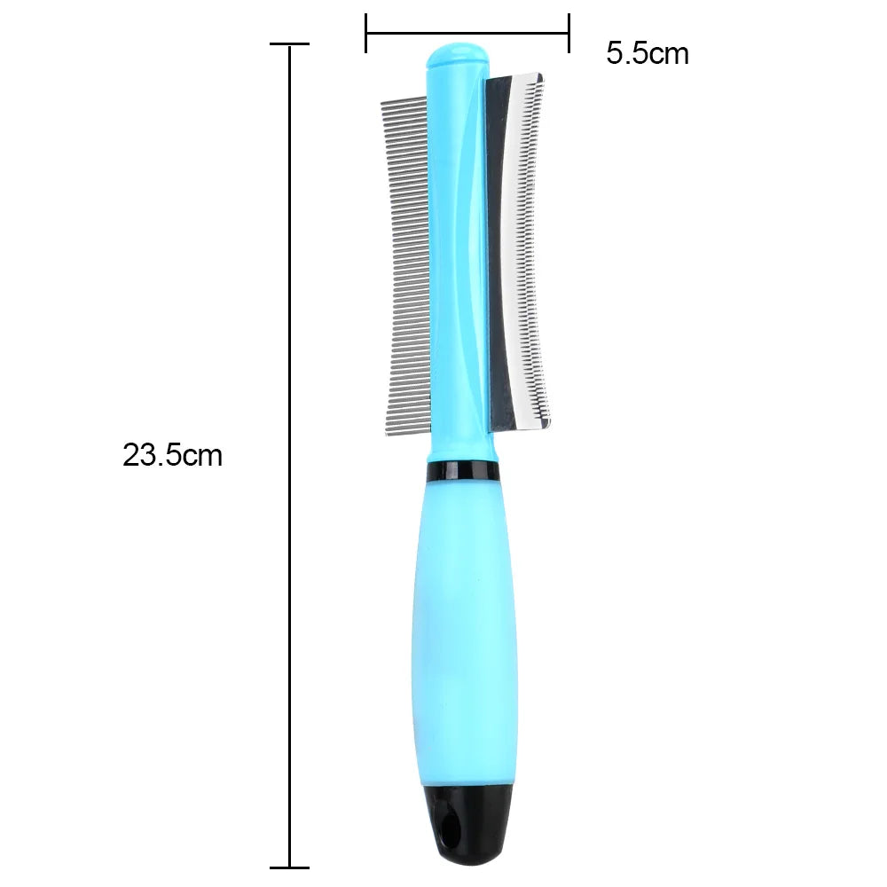Double-Sided Grooming Tool Pet Hair (Brush For Long & Small Hair) and Hair Remover