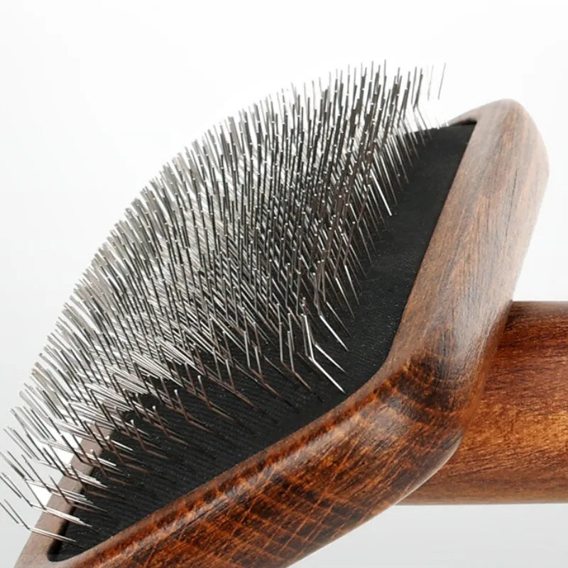 Wooden pet Hair Comb & Remover Brush (massage accessory)