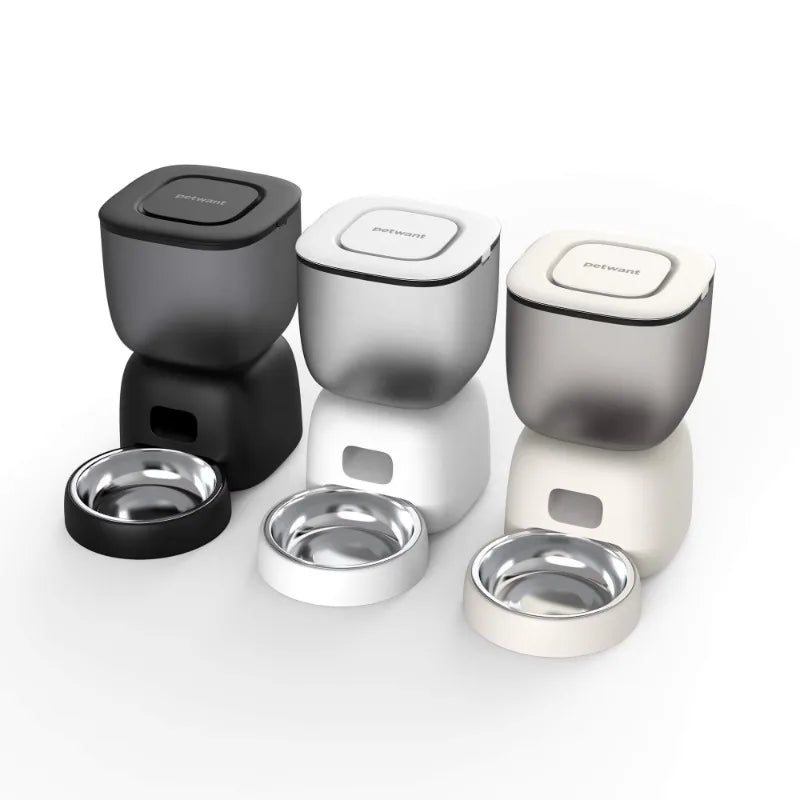 3L Self Feeding Pet Dog Feeder Timed 10S Voice Recorder Dual Power Supply Automatic Cat Food Dispenser