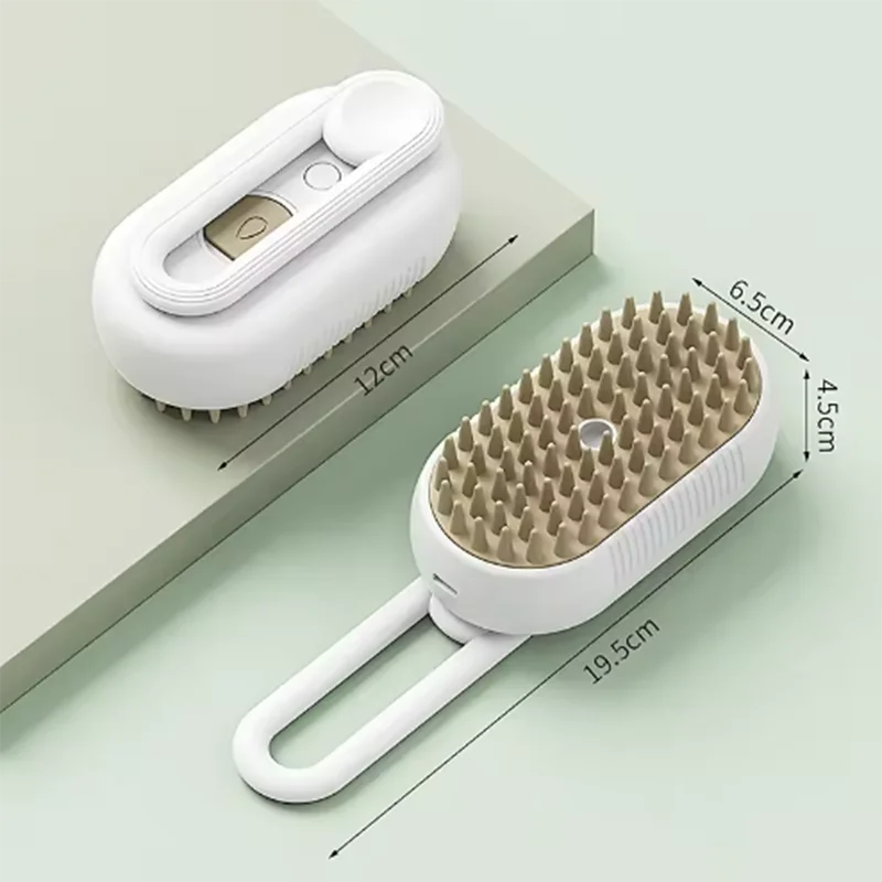 LIMITED Pet Spray Massage Brush. Steam Spray Folding Rotatable Floating Hair Bath and Hair Removal Brush Comb