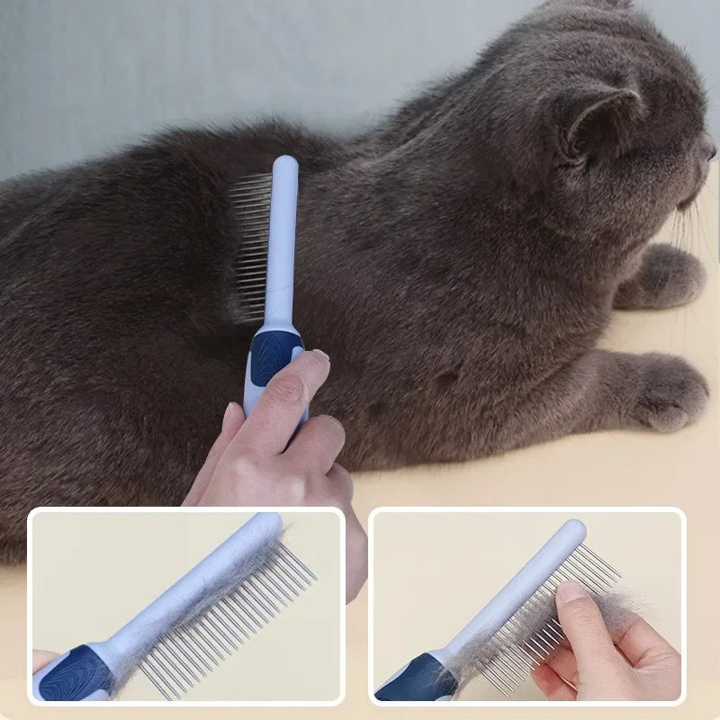 Comb, Comfortable Pet Hair Remover Brush Double-sided Accessories