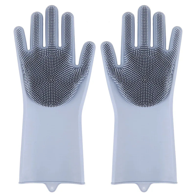 Pet Grooming Cleaning Gloves--Bathing Shampoo Glove Scrubber