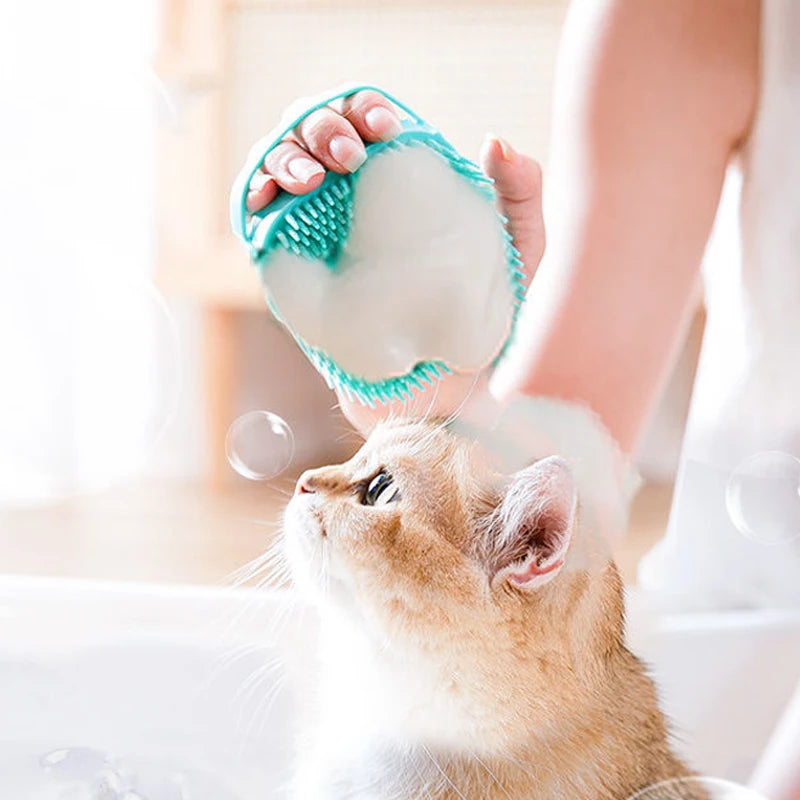 Pet Bathing Soft Brush Silicone Massager Supplies