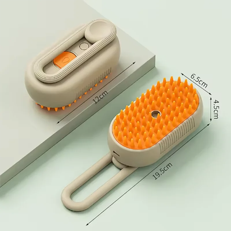 LIMITED Pet Spray Massage Brush. Steam Spray Folding Rotatable Floating Hair Bath and Hair Removal Brush Comb