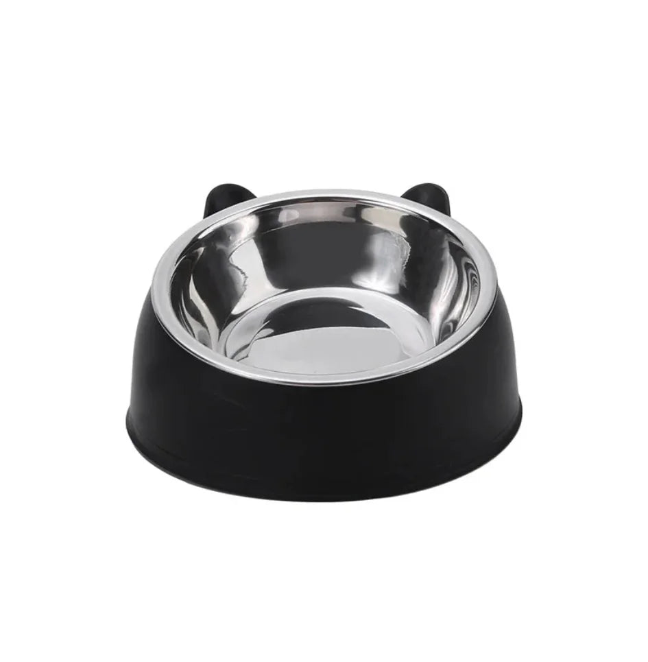 100ML Cat Dog Bowl 15 Degrees Raised Non Slip Puppy Base Cat Food Drinking Water Feeder Tilt Safeguard Neck Pet Bowl Accessories